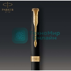 Ручка шариковая Parker Sonnet Core K528 (CW1931519) Matte Black GT M, черные чернила, подарочная коробка