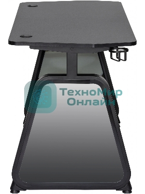 Стол игровой Cactus CS-GMD-BK-RGb столешница МДФ, черный каркас черный 136x60x75 см