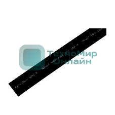 Трубка термоусадочная Rexant 20.0/10.0 1 м черный