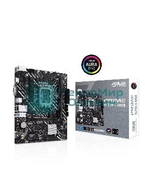 Материнская плата ASUS PRIME H610M-K ARGB, LGA1700, Intel H610, 2xDDR5, 4xSATA, 1xM.2, 1xPCIe 4.0 x16, 1xPCIe 3.0 x1, 1xVGA, 1xHDMI, 1x1Gb LAN, 2xUSB-A 5Gbps, 4xUSB-A 2.0, 3x3.5 мм, 7.1, mATX