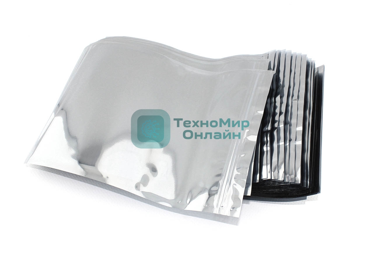 Упаковка 100 шт. антистатических пакетов с зип-локом 17х23см