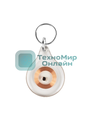 Электронный ключ (брелок прозрачный) Rexant 125 kHz формат Em-Marin индивидуальная упаковка 1 шт.