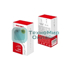 Сетевое зарядное устройство Rexant Type-C + USB 3.0 с Quick charge, белый