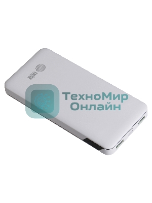 Портативный аккумулятор Cactus CS-PBFSKT-10000 10000mAh 2.1A 2xUSB белый