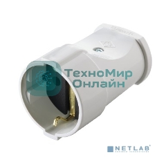 Штепсельный разъем Makel c заземлением белый