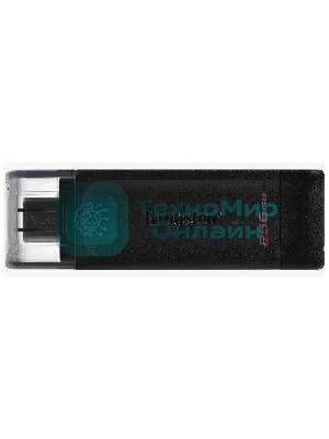 Флешка USB Kingston DataTraveler DT70 (DT70/256Gb), 256Gb, USB Type-C 3.2, R/W 70/45, черный