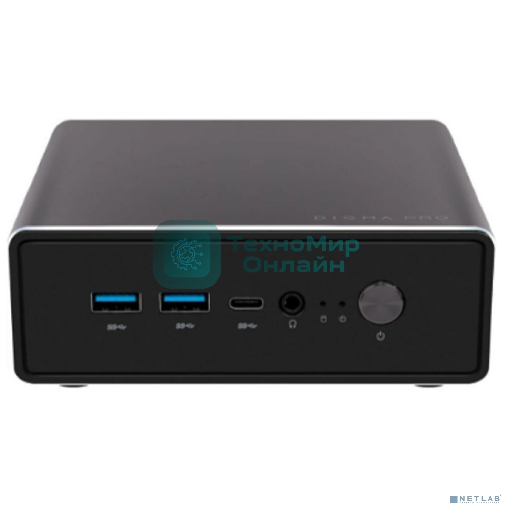 Мини ПК Digma Pro Minimax U1 i5 1335U (1.3) 16Gb SSD 512Gb UHDG Windows 11 Professional GbitEth WiFi BT 60W темно-серый/черный (DPP5-ADXW03)