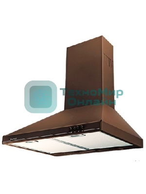 Вытяжка каминная Gefest ВО 10 К47 коричневый, 60 см, 300 куб. м/ч, 75 дБ