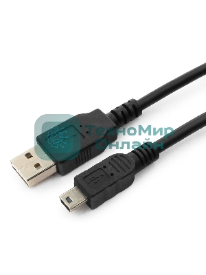 Кабель USB2.0 Gembird/Cablexpert, мультиразъем USB, AM/miniB 5P, 1м, пакет CC-5PUSB2D-1M