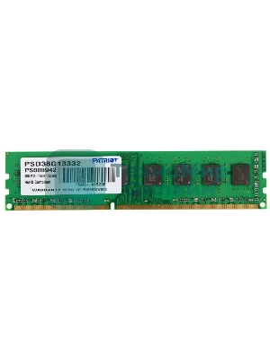 Оперативная память Patriot, DDR3, 8GB, (1x8 GB,), 1333 MHz, CL9, DIMM