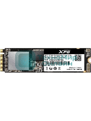 Накопитель SSD XPG SX8200 Pro, 512 Gb, PCIe 3.0 x4, M.2 2280, NVMe, R/W 3350/2350, с радиатором