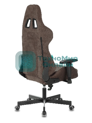 Кресло Бюрократ VIKING KNIGHT LT10 FABRIC коричневый, ткань, 120 кг, механизм качания