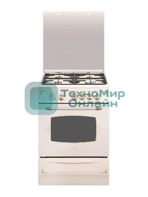 Плита газовая Gefest ПГ 6100-03 0279 бежевый, конфорок 4 шт, духовка 52 л, 60 см x 85 см x 60 см