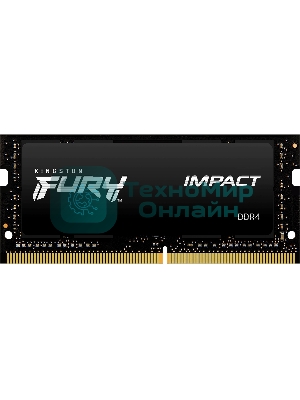 Оперативная память Kingston Fury Impact, DDR4, 32GB (1x32GB), 3200MHz, CL20, SO-DIMM