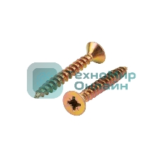 Саморез универсальный Kranz 5х40, желтый цинк, упаковка поставщика (6 000 шт.)