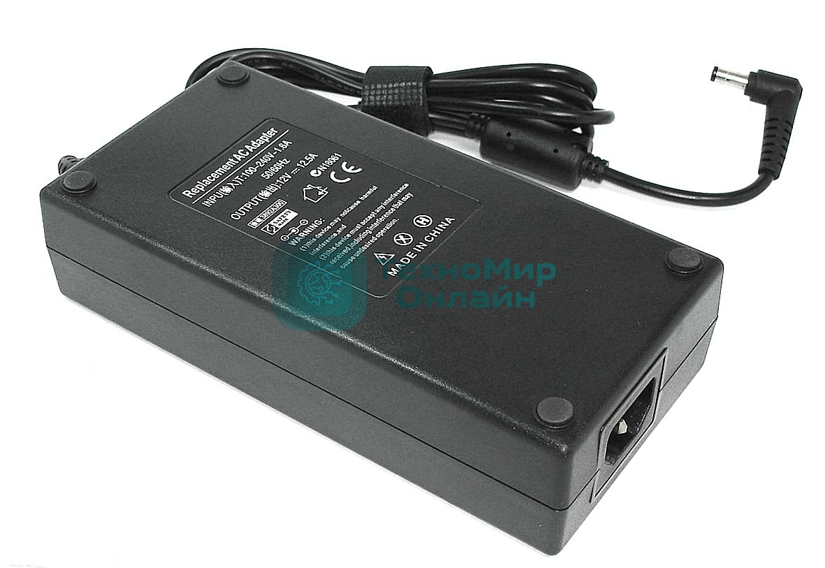 Блок питания для монитора и телевизора LCD 12V 12.5A (5.5 x 2.5 мм) OEM