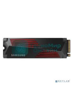 Накопитель SSD Samsung 990 PRO, 2000Gb, PCIe 4.0 x4, M.2 2280, NVMe, R/W 7450/6900, с радиатором