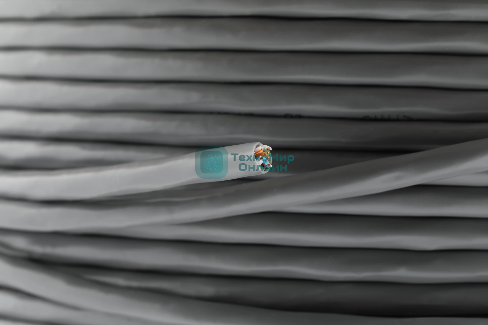 Кабель сетевой Buro BU-COP-055-FTP FTP 4 пары cat6 solid 0.55мм Cu 305м серый