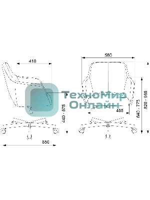 Кресло Бюрократ CH-380M черный, экокожа