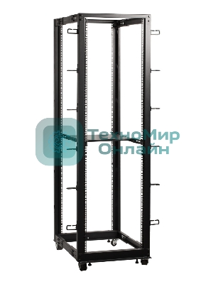 Стойка двухрамная Lanmaster TWT-RACK2-42U-ADJ 42U 480ммX560мм 1000кг черный