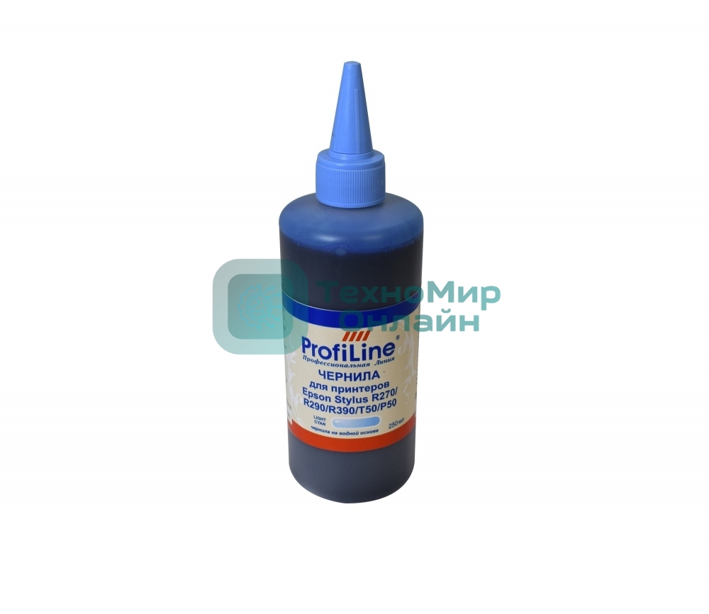 Чернила для принтеров Epson Stylus R270/R290/R390/T50/P50 Light Cyan 250 мл водн ProfiLine