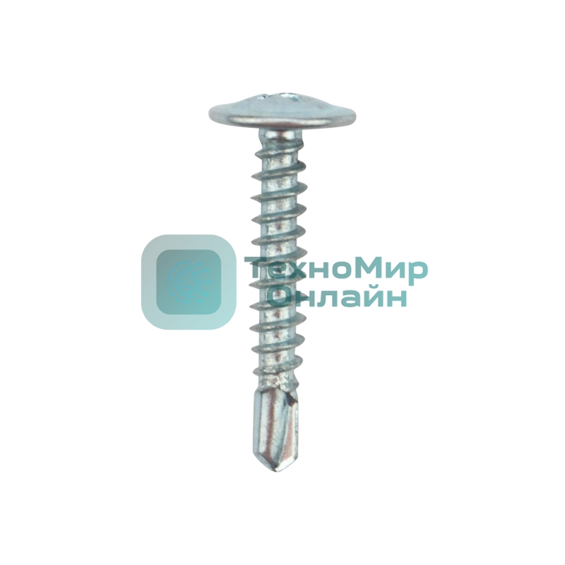 Саморез с прессшайбой Kranz ПШС сверло 4,2х25мм, пакет (800 шт/уп)