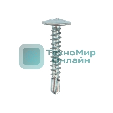 Саморез с прессшайбой Kranz ПШС сверло 4,2х25мм, пакет (800 шт/уп)