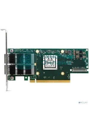 Сетевая карта Mellanox ConnectX-6 VPI adapter card, 100Gb/s (HDR100, EDR IB and 100GbE), dual-port QSFP56, PCIe3.0/4.0 x16, tall bracket