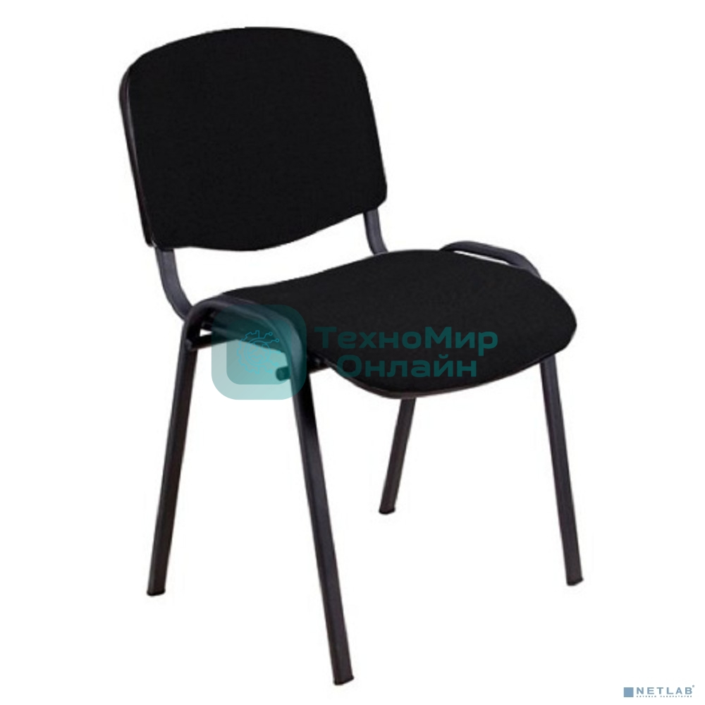 Стул для посетителей ИЗО, каркас черный/ткань C11 черный (bulk)