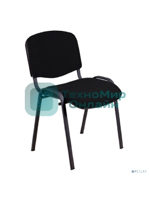 Стул для посетителей ИЗО, каркас черный/ткань C11 черный (bulk)