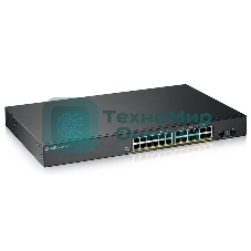Коммутатор Smart L2 PoE+ Zyxel GS1900-24HPv2, rack 19