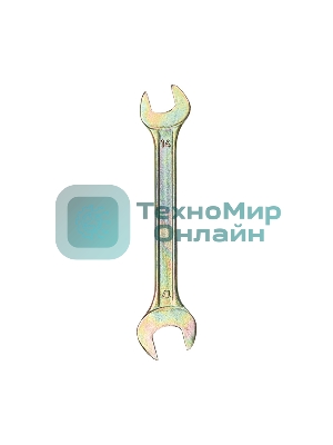 Ключ гаечный рожковый Rexant 14х17 мм, желтый цинк