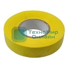 Изолента IEK UIZ-20-10-K05 0,18х19 мм желтая 20 метров IEK