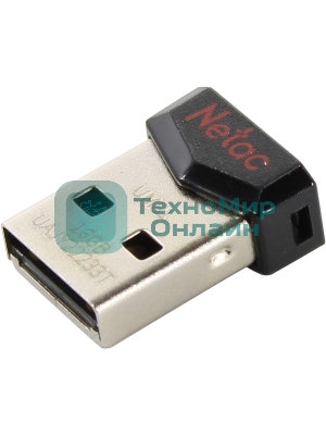 Флешка USB Netac UM81 (NT03UM81N-016G-20BK), 16Gb, USB 2.0, R/W 30/10, черный/красный