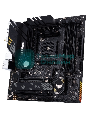 Материнская плата ASUS TUF GAMING B550M-PLUS WI-FI II, AM4, AMD B550, 4xDDR4, 4xSATA, 2xM.2, 1xPCIe 4.0 x16, 1xPCIe 3.0 x4, 1xPCIe x1, 1xDP, 1xHDMI, 1x 2.5Gb LAN, 1xUSB-C 3.2 Gen 2, 4xUSB-A 3.2 Gen 1, 2xUSB-A 2.0, 5x3.5 мм, TOSLINK, 7.1, mATX