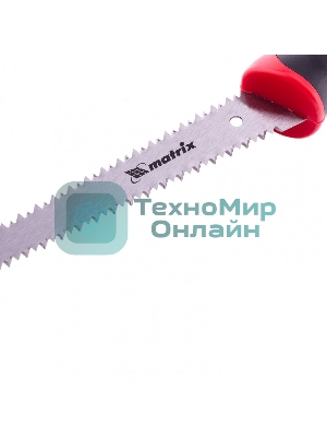 Ножовка Matrix по гипсокартону, 180 мм, две рабочие кромки полотна, двухкомпонентная рукоятка