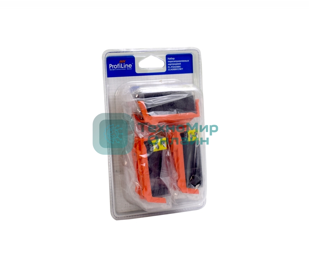 Перезаправляемые картриджи PGI 425/426 для Canon Pixma IP4840/IX6540/MG5140/MG5240/MG5340/MG6140/MG8140 водн заправленные 5 шт Black 19 мл Color 4*9,2 мл с чипом ProfiLine