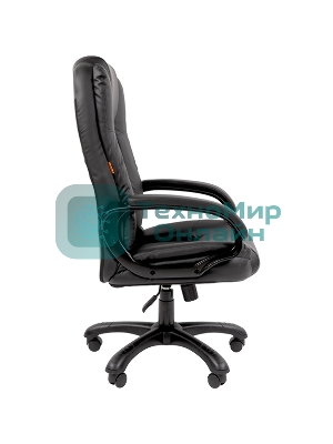 Кресло Chairman 600 черный, экокожа, 120 кг