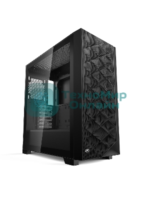 Компьютерный корпус без блока питания PCCooler C3D510 BK, Mesh Mid Tower, черный, TG, 0.7 SPCC, no fans E-ATX, ATX, mATX, mITX 170/390/205mm 2x2.5
