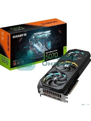 Видеокарта Gigabyte PCI-E GV-N5070GAMING OC-12GD 1.0 NVIDIA GeForce RTX 5070 12Gb 192bit GDDR7 2805/28000 HDMIx1 DPx3 HDCP Ret