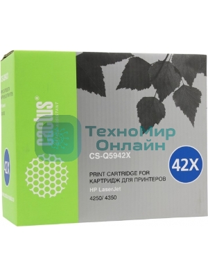 Картридж лазерный Cactus CS-Q5942X черный (20000 стр.) для HP 4250/4350