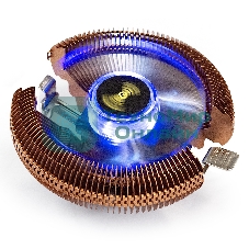 Кулер для процессора ExeGate Wizard EE91-Cu.BLUE бронзовый, 90 мм, алюминий/медь, 2200 об/мин, 22 дБ, 3 pin, 80 Вт, 45 мм