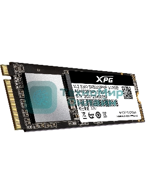 Накопитель SSD XPG SX8200 Pro, 512 Gb, PCIe 3.0 x4, M.2 2280, NVMe, R/W 3350/2350, с радиатором