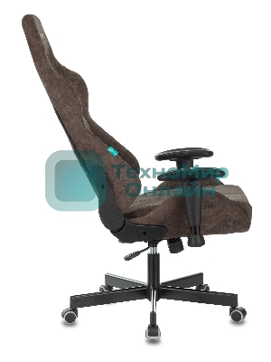 Кресло Бюрократ VIKING KNIGHT LT10 FABRIC коричневый, ткань, 120 кг, механизм качания