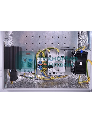 Шкаф ЭКОНОМ уличный всепогодный настенный укомплектованный (В500 Ш500 Г250), комплектация T2-IP65