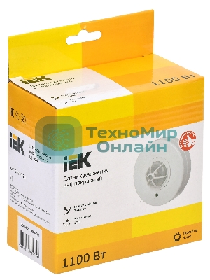 Датчик движения IEK ДД 024белый, 1100Вт