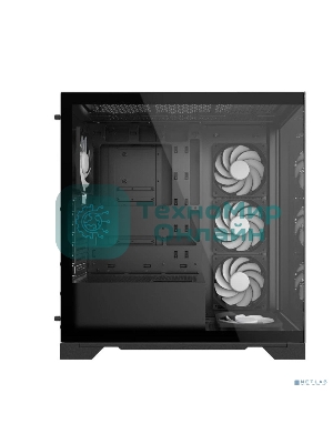 Компьютерный корпус XPG INVADER X BLACK (INVADERXMT-BKCWW) Mid-Tower Gaming ATX PC Case with Panoramic View, Tempered Glass Panels, and RGb Lighting Black