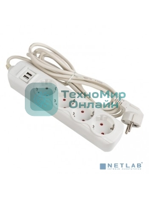 Удлинитель EKF UBA16-2USB-4-02i 