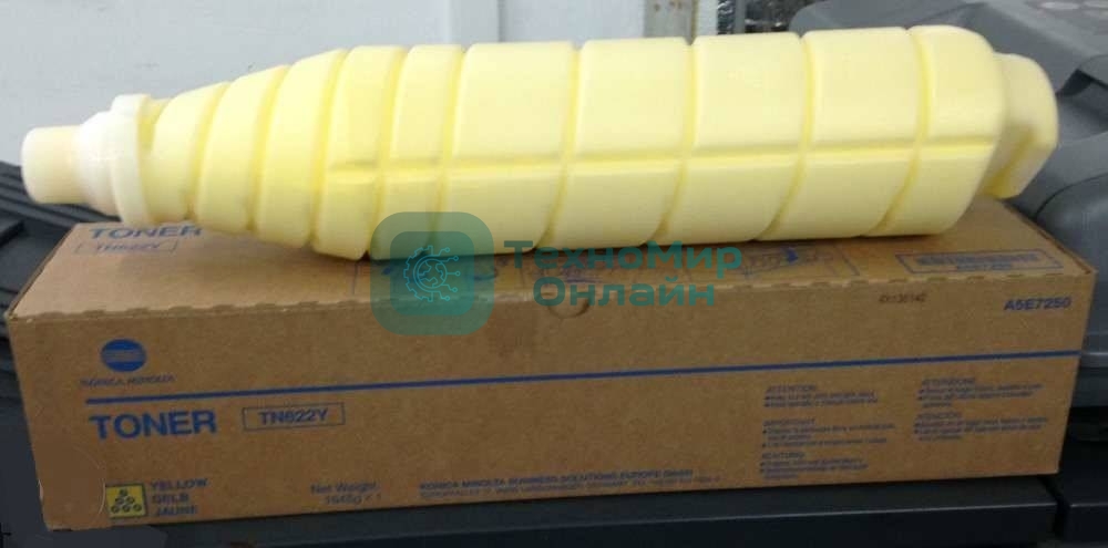 Тонер-картридж Konica-Minolta bizhub PRESS C1085/C1100 желтый TN-622Y