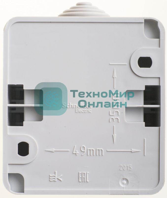 Выключатель 2-кл. ОП Этюд 10А IP44 сер. SchE BA10-042C